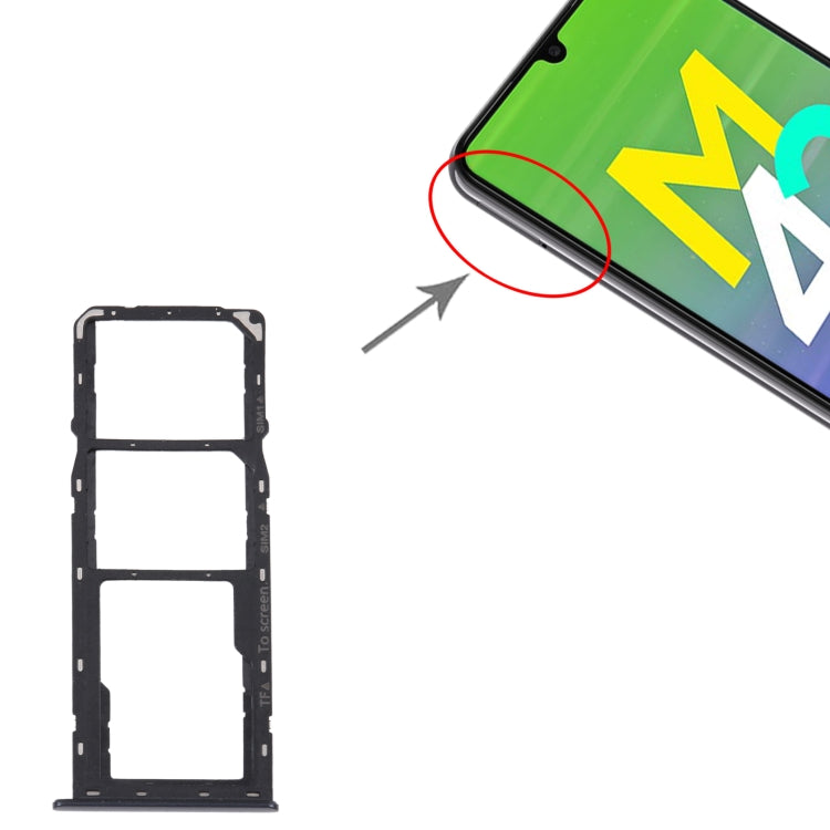 Pour Samsung Galaxy M42 5G SM-A436B plateau de carte SIM d'origine + plateau de carte SIM + plateau de carte Micro SD