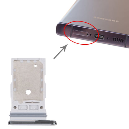 Pour Samsung Galaxy S23 Ultra SM-S918B Plateau de carte SIM d'origine + Plateau de carte SIM
