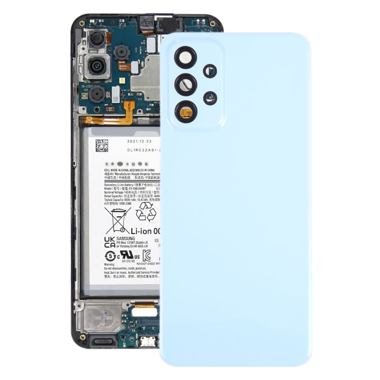 Pour Samsung Galaxy A23 5G SM-A236A Couvercle arrière de batterie d'origine avec couvercle d'objectif d'appareil photo