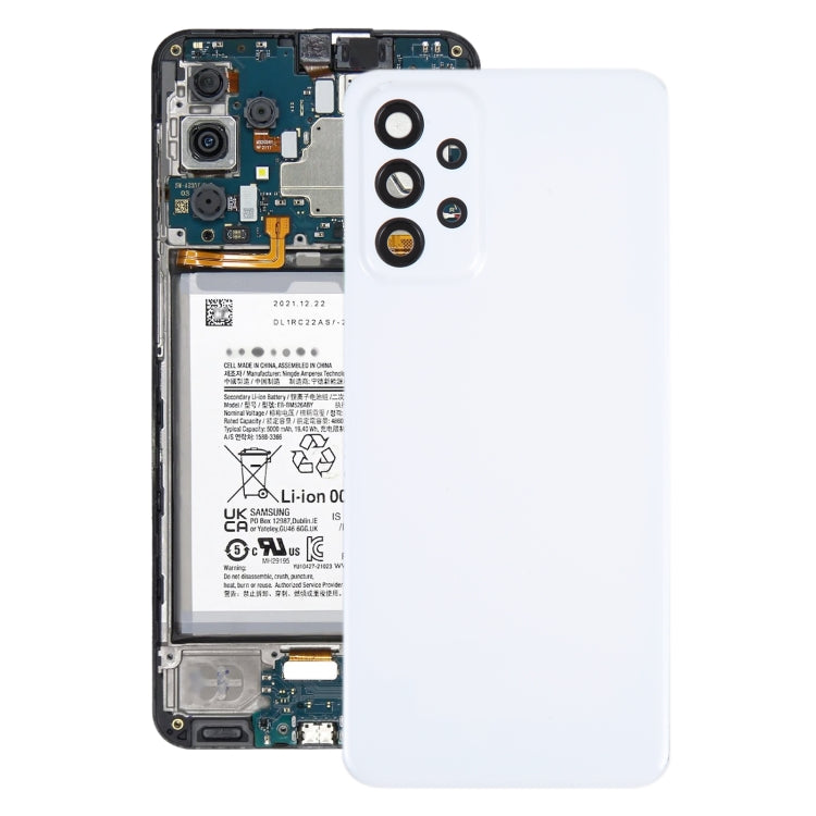 Pour Samsung Galaxy A23 5G SM-A236A Couvercle arrière de batterie d'origine avec couvercle d'objectif d'appareil photo
