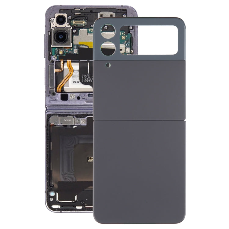 Pour Samsung Galaxy Z Flip4 SM-F721B Couvercle arrière de la batterie avec couvercle d'objectif d'appareil photo