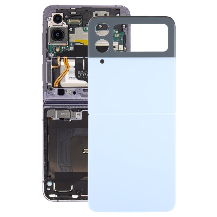 Pour Samsung Galaxy Z Flip4 SM-F721B Couvercle arrière de la batterie avec couvercle d'objectif d'appareil photo