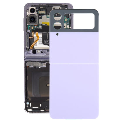 Pour Samsung Galaxy Z Flip4 SM-F721B Couvercle arrière de la batterie avec couvercle d'objectif d'appareil photo