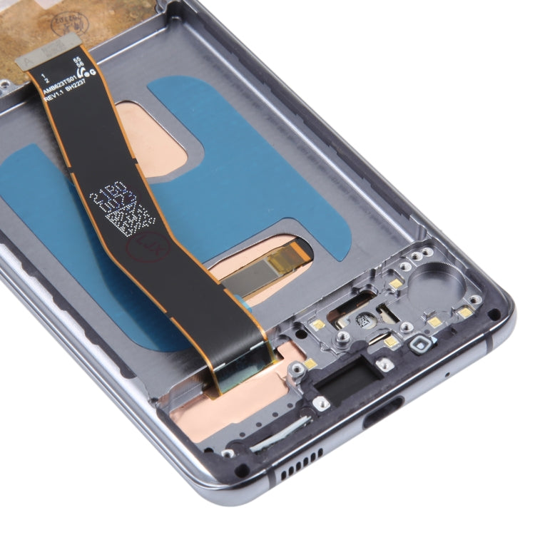 Écran LCD matériel OLED pour assemblage complet de numériseur Samsung Galaxy S20 SM-G980 avec cadre