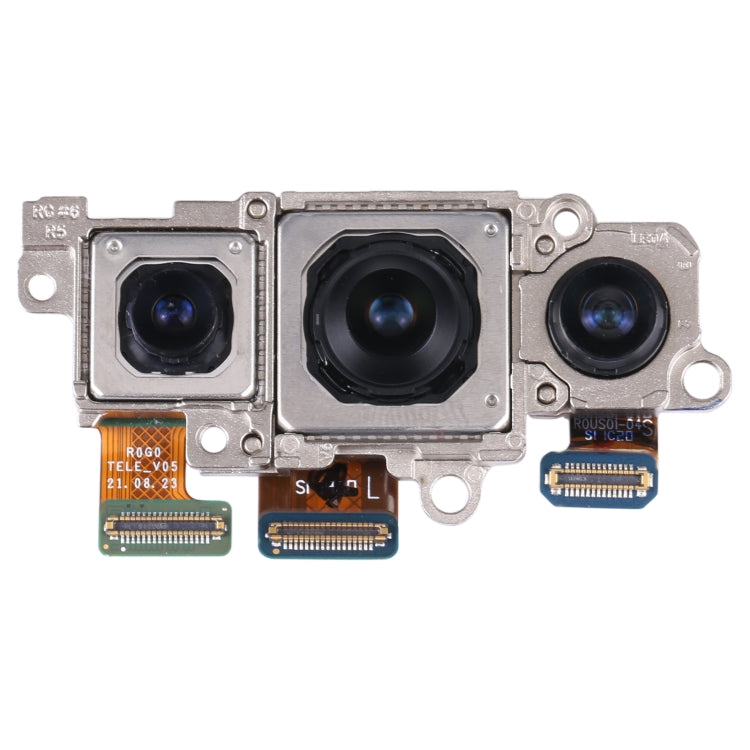 Pour Samsung Galaxy S22 + 5G SM-S906B ensemble de caméra d'origine (téléobjectif + grand angle + caméra principale)