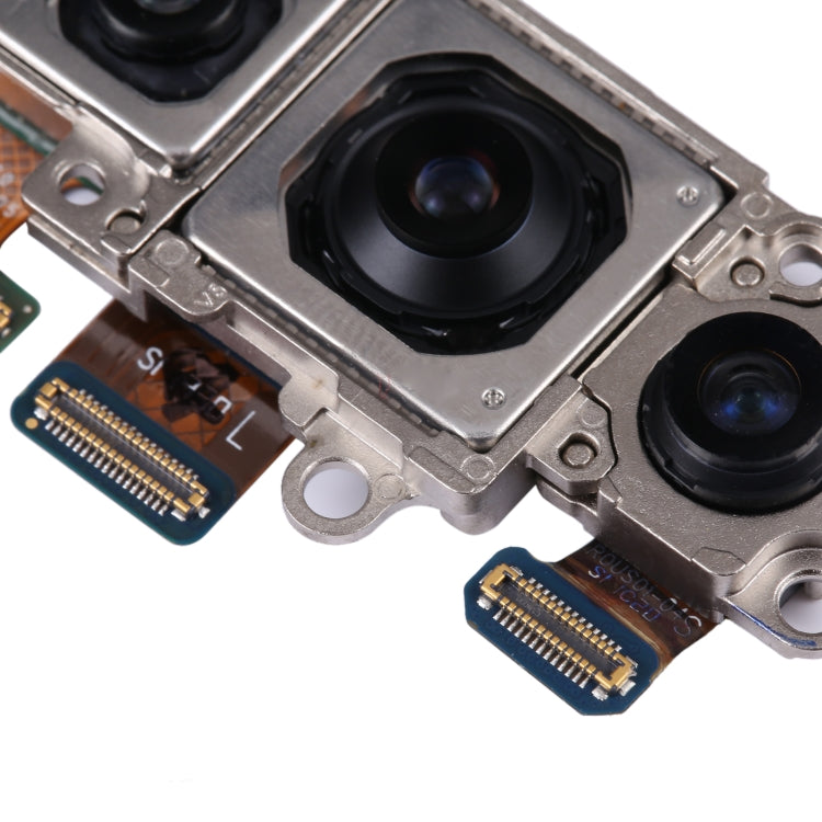 Pour Samsung Galaxy S22 + 5G SM-S906B ensemble de caméra d'origine (téléobjectif + grand angle + caméra principale)