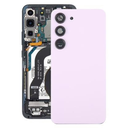 Couvercle arrière de batterie en verre OEM, avec couvercle d'objectif d'appareil photo, pour Samsung Galaxy S23 SM-S911B