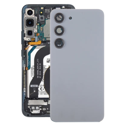 Couvercle arrière de batterie en verre OEM, avec couvercle d'objectif d'appareil photo, pour Samsung Galaxy S23 SM-S911B