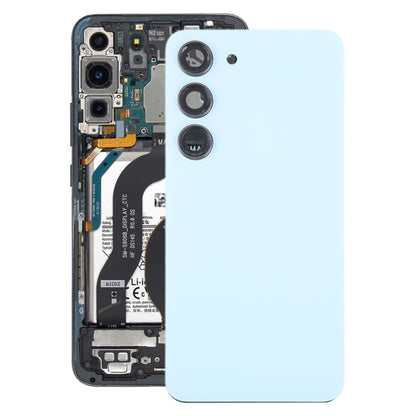 Couvercle arrière de batterie en verre OEM, avec couvercle d'objectif d'appareil photo, pour Samsung Galaxy S23 SM-S911B