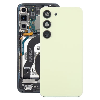 Couvercle arrière de batterie en verre OEM, avec couvercle d'objectif d'appareil photo, pour Samsung Galaxy S23 SM-S911B