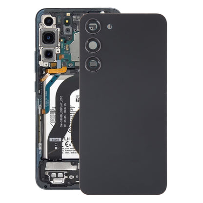 Couvercle arrière de batterie en verre OEM pour Samsung Galaxy S23 + SM-S916B, avec couvercle d'objectif d'appareil photo