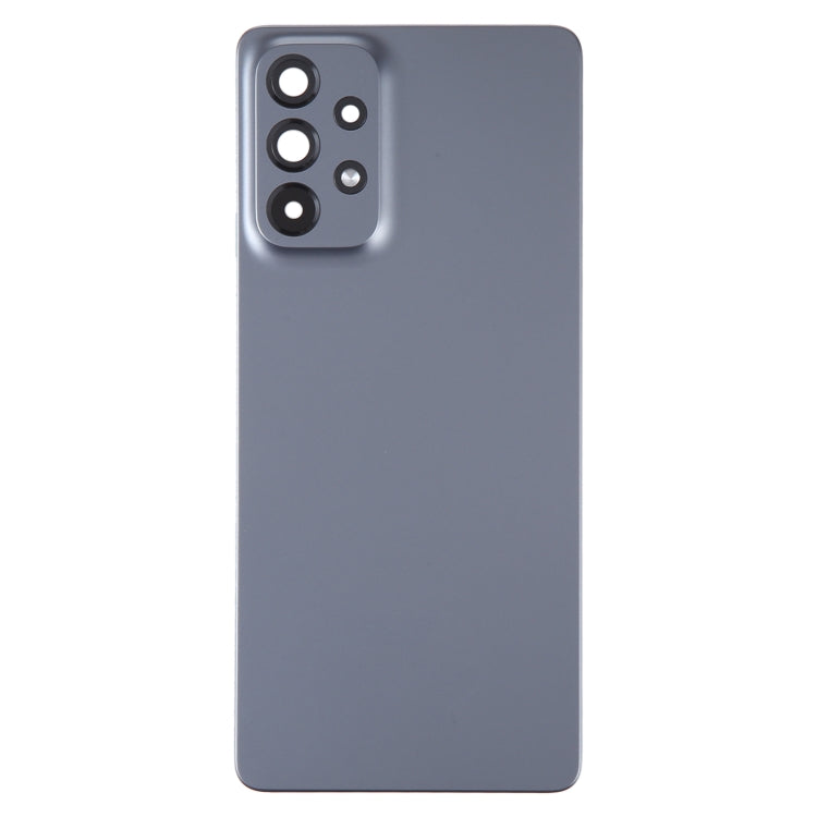 Pour Samsung Galaxy A73 5G SM-A736B Couvercle arrière de batterie d'origine avec couvercle d'objectif d'appareil photo