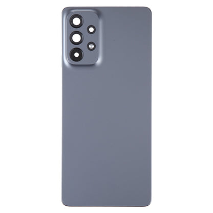 Pour Samsung Galaxy A73 5G SM-A736B Couvercle arrière de batterie d'origine avec couvercle d'objectif d'appareil photo