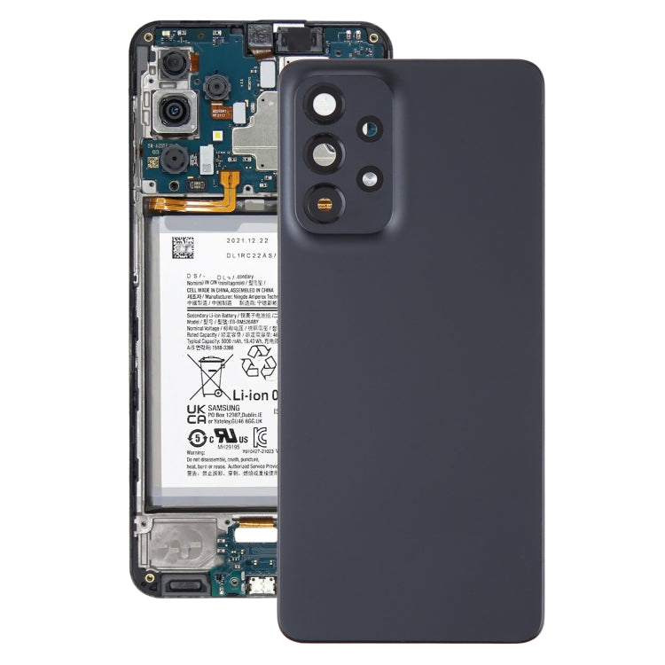 Pour Samsung Galaxy A33 5G SM-A336B Couvercle arrière de batterie d'origine avec couvercle d'objectif d'appareil photo
