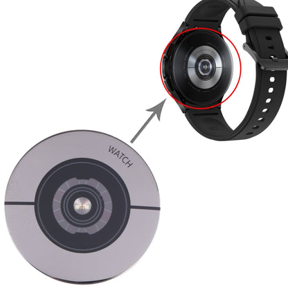 Pour Samsung Galaxy Watch4 Classic SM-R880 / R890 Coque arrière en verre d'origine avec fréquence cardiaque