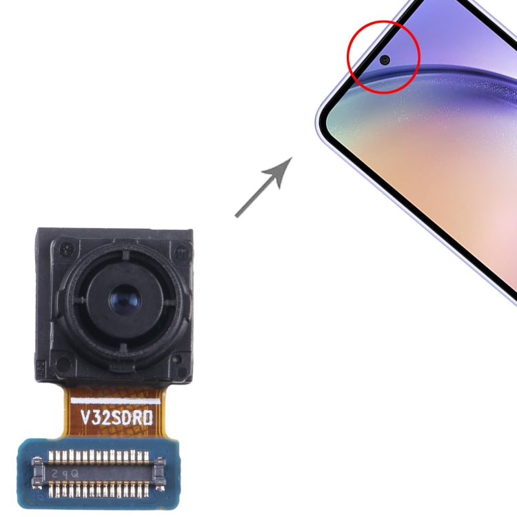 Pour Samsung Galaxy A54 SM-A546B caméra frontale d'origine, For Samsung Galaxy A54(Original)
