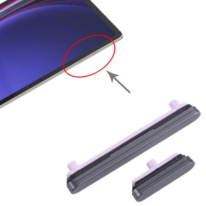 Pour Samsung Galaxy Tab S9 + SM-X810/X816/X818 1 jeu de boutons d'alimentation d'origine + bouton de contrôle du Volume