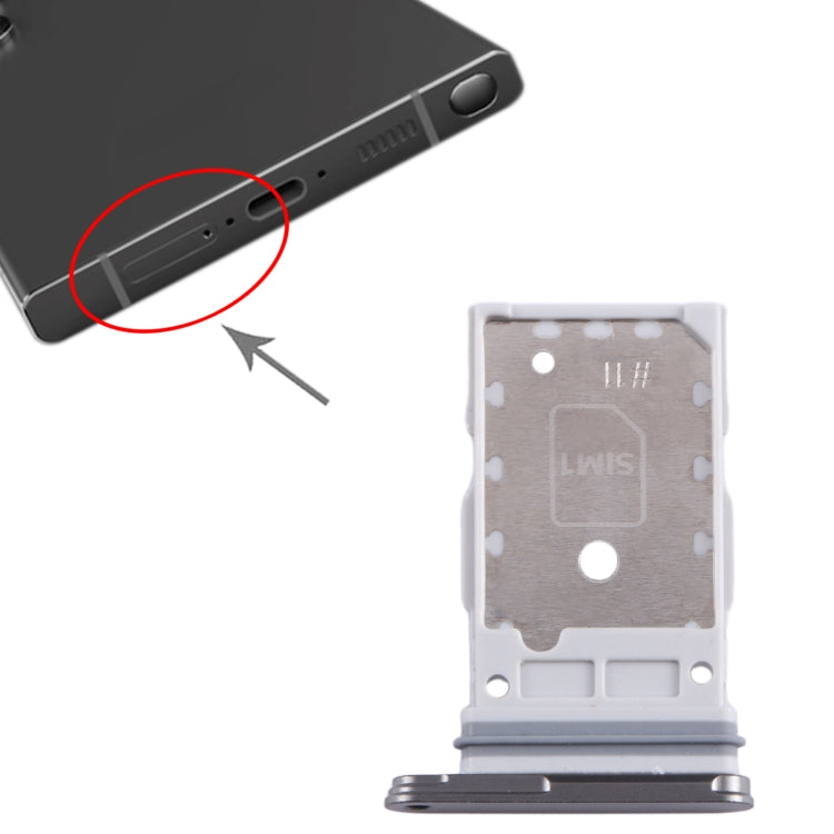 Pour Samsung Galaxy S24 Ultra 5G SM-S928B SIM + plateau de carte SIM d'origine