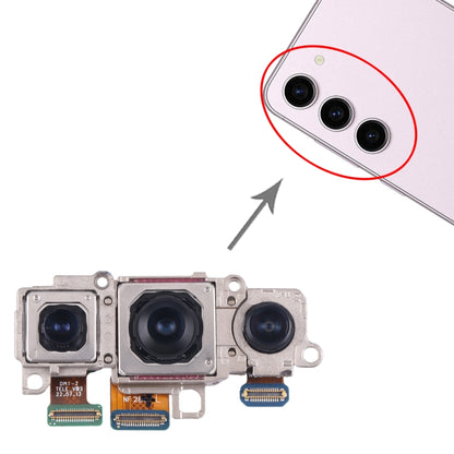 Pour Samsung Galaxy S23 / S23 + SM-S911B/S916B, ensemble d'appareils photo d'origine (téléobjectif + grand angle + appareil photo principal)