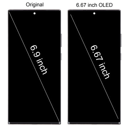Pour Samsung Galaxy Note20 Ultra 5G SM-N986B 6.67 pouces OLED LCD écran numériseur assemblage complet avec cadre