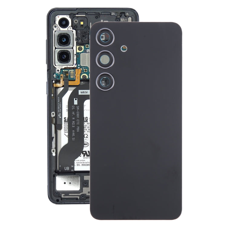 Couvercle arrière de batterie OEM pour Samsung Galaxy S24 SM-S921B, avec couvercle d'objectif d'appareil photo