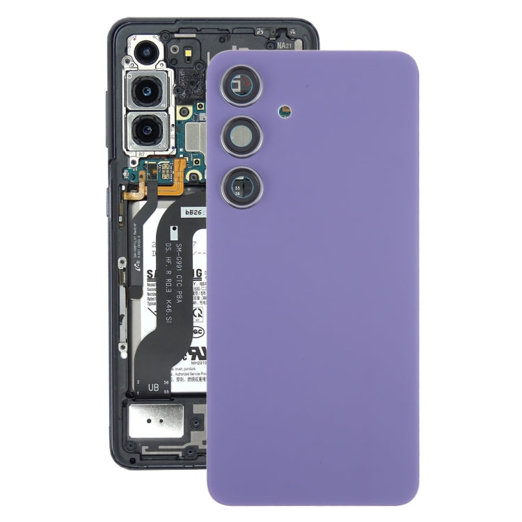 Couvercle arrière de batterie OEM pour Samsung Galaxy S24 SM-S921B, avec couvercle d'objectif d'appareil photo