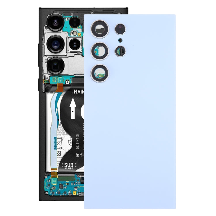Couvercle arrière de batterie OEM pour Samsung Galaxy S24 Ultra SM-S928B, avec couvercle d'objectif d'appareil photo
