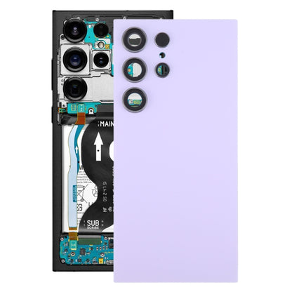 Couvercle arrière de batterie OEM pour Samsung Galaxy S24 Ultra SM-S928B, avec couvercle d'objectif d'appareil photo