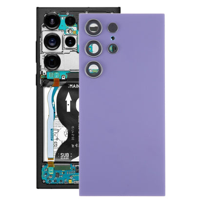 Couvercle arrière de batterie OEM pour Samsung Galaxy S24 Ultra SM-S928B, avec couvercle d'objectif d'appareil photo