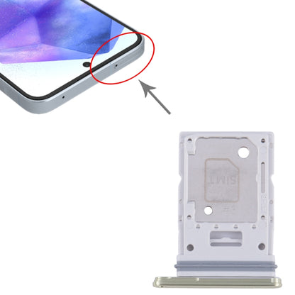 Pour Samsung Galaxy A55 SM-A556B plateau de carte SIM d'origine + plateau de carte SIM/Micro SD