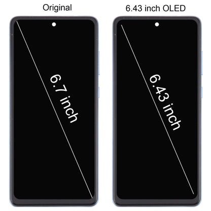 Écran LCD Original de 6.43 pouces pour Samsung Galaxy A72 4G SM-A725, assemblage complet avec cadre
