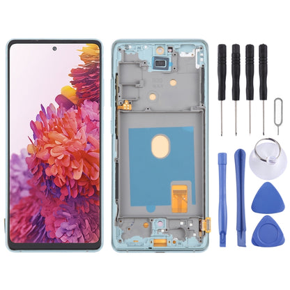 Pour Samsung Galaxy S20 FE SM-G780F 6,43 pouces OLED LCD écran numériseur assemblage complet avec cadre