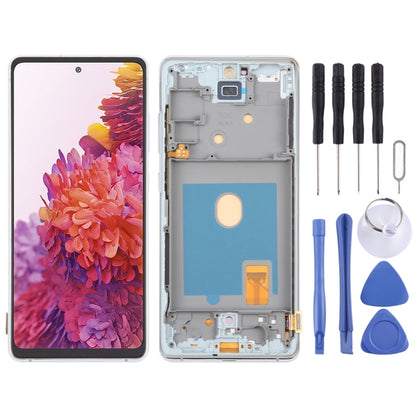 Pour Samsung Galaxy S20 FE SM-G780F 6,43 pouces OLED LCD écran numériseur assemblage complet avec cadre