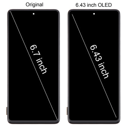 Pour Samsung Galaxy A71 4G SM-A715F 6,43 pouces OLED LCD écran numériseur assemblage complet avec cadre, For Samsung Galaxy A71 4G 6.43 inch(OLED)