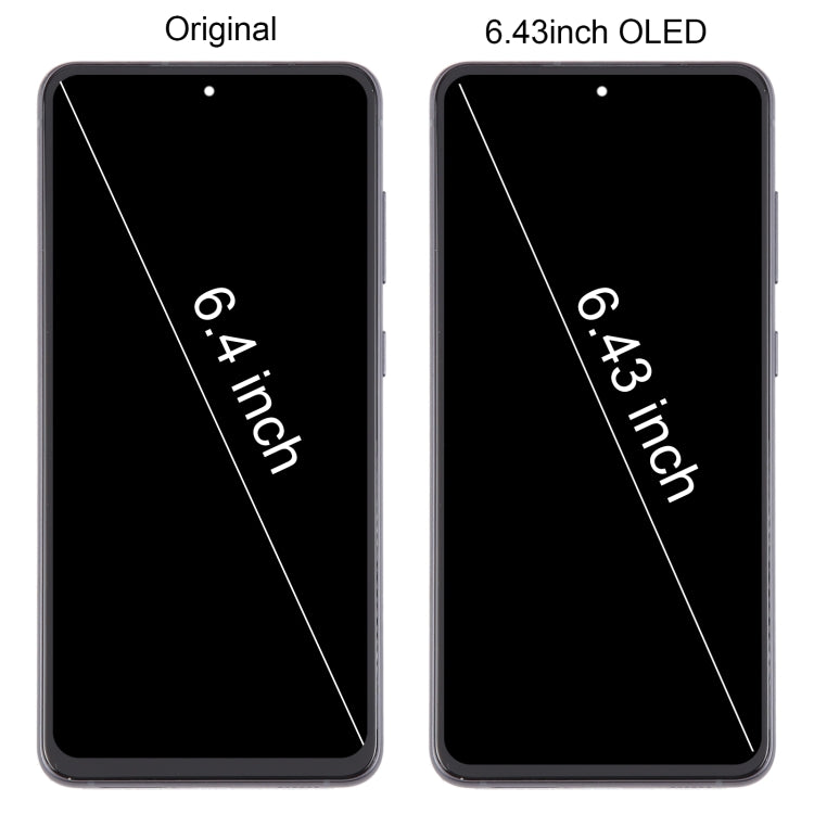 Pour Samsung Galaxy S21 FE 5G SM-G990B 6,43 pouces OLED LCD écran numériseur assemblage complet avec cadre