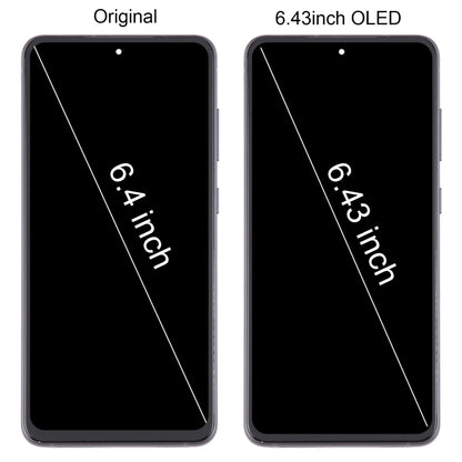 Pour Samsung Galaxy S21 FE 5G SM-G990B 6,43 pouces OLED LCD écran numériseur assemblage complet avec cadre