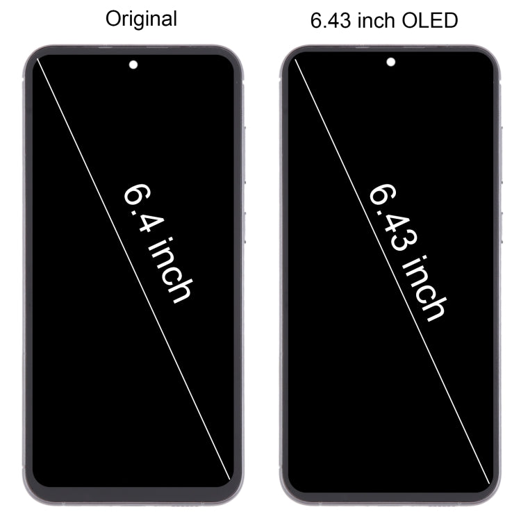 Pour Samsung Galaxy S23 FE SM-S711B 6,43 pouces OLED LCD écran numériseur assemblage complet avec cadre