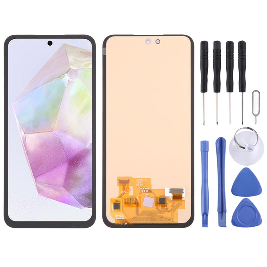Pour Samsung Galaxy A55 SM-A556B 6,43 pouces OLED LCD écran numériseur assemblage complet avec cadre