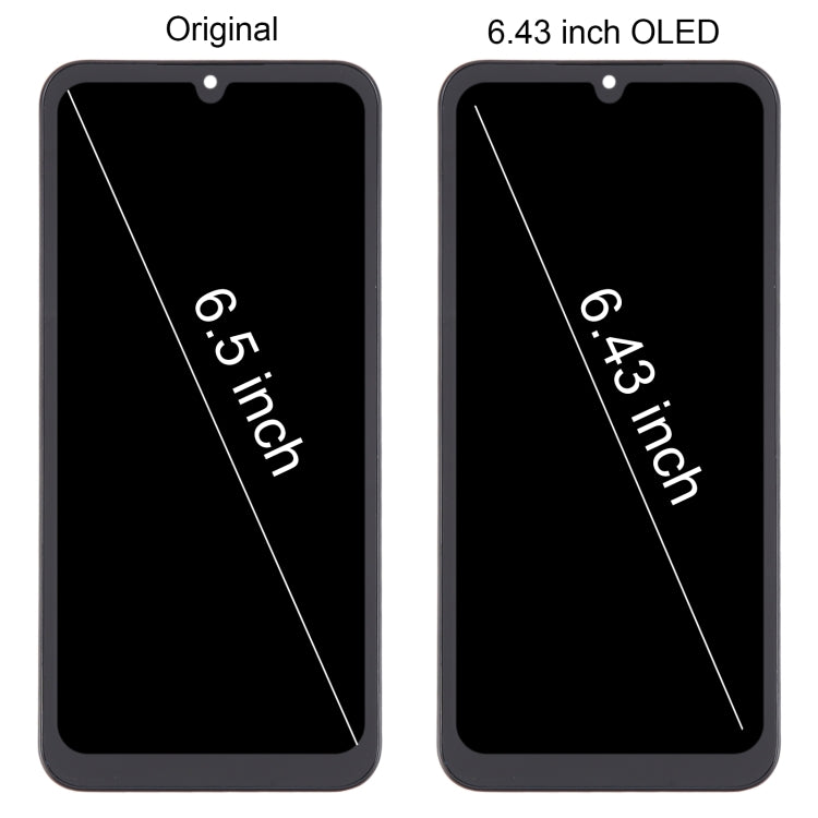 Pour Samsung Galaxy A25 SM-A256B 6,43 pouces OLED LCD écran numériseur assemblage complet avec cadre