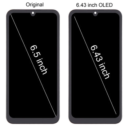 Pour Samsung Galaxy A25 SM-A256B 6,43 pouces OLED LCD écran numériseur assemblage complet avec cadre