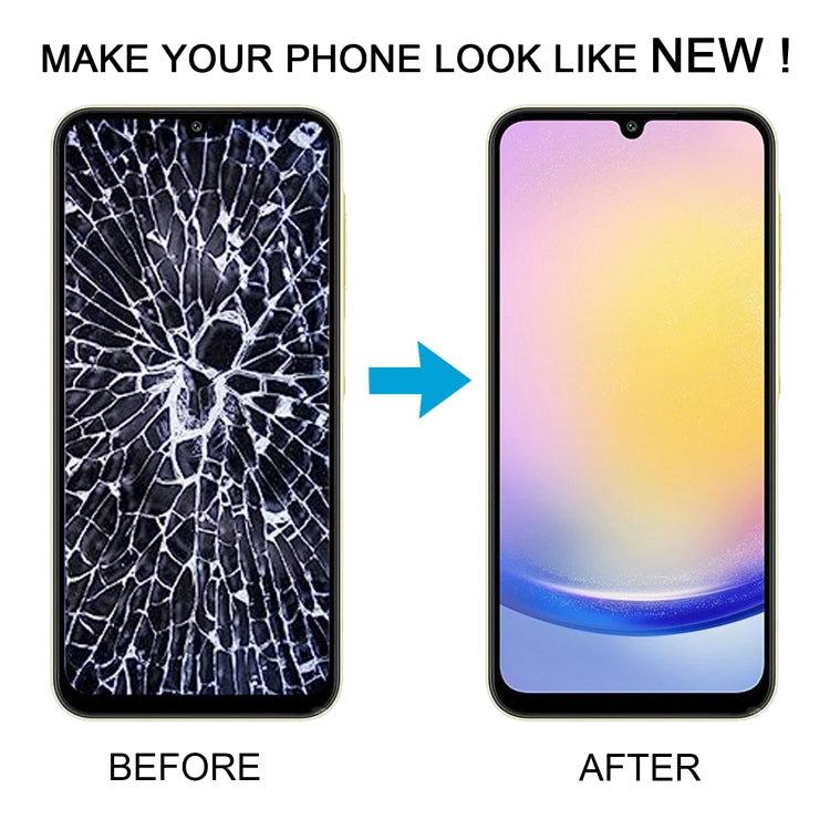 Pour Samsung Galaxy A25 SM-A256B 6,43 pouces OLED LCD écran numériseur assemblage complet avec cadre
