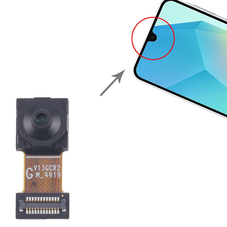 Pour Samsung Galaxy A16 5G SM-A166B Caméra frontale d'origine, For Samsung Galaxy A16 5G SM-A166B(Original)