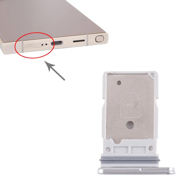 Pour Samsung Galaxy S25 Ultra SM-S938B Plateau de carte SIM + carte SIM d'origine