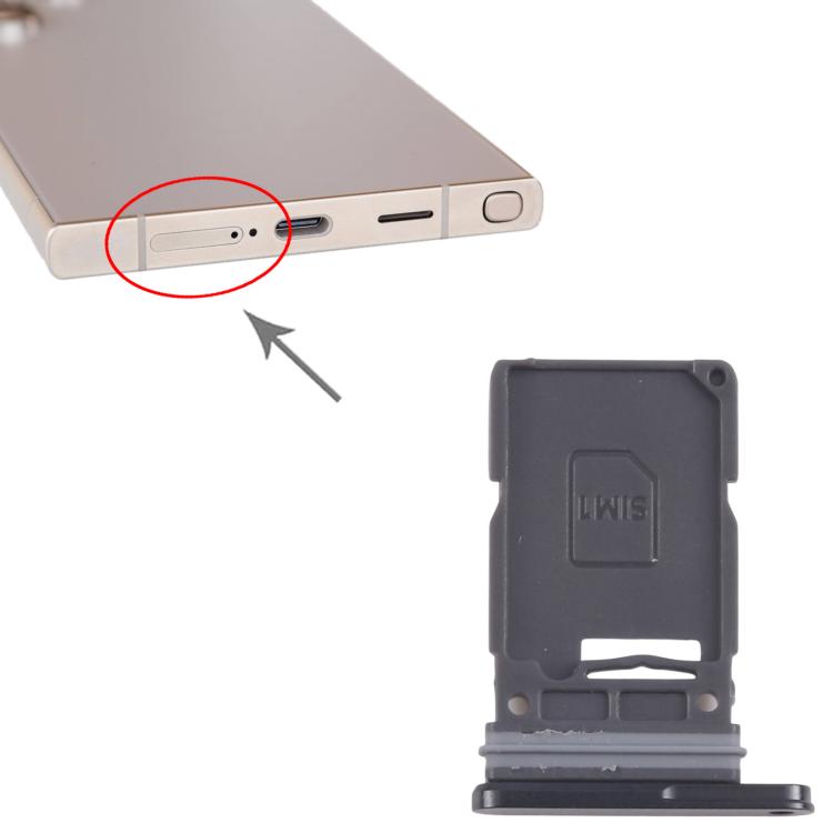 Pour Samsung Galaxy S24 Ultra 5G Plateau de carte SIM d'origine