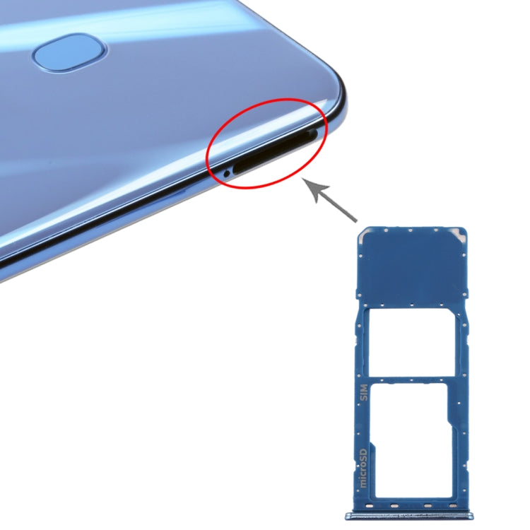 Pour Galaxy A20 A30 A50 Plateau de carte SIM + Plateau de carte Micro SD