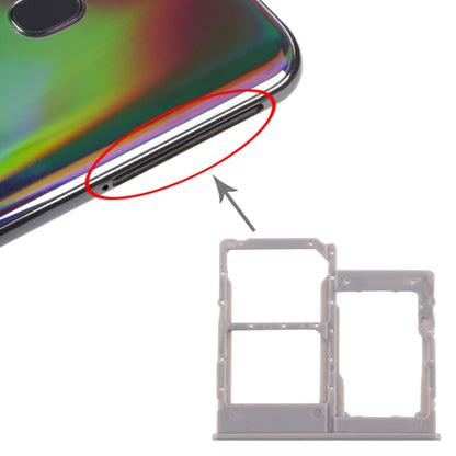 Pour Galaxy A40 Plateau de carte SIM + Plateau de carte SIM + Plateau de carte Micro SD