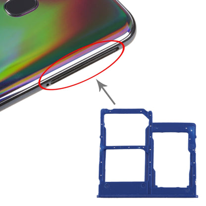 Pour Galaxy A40 Plateau de carte SIM + Plateau de carte SIM + Plateau de carte Micro SD