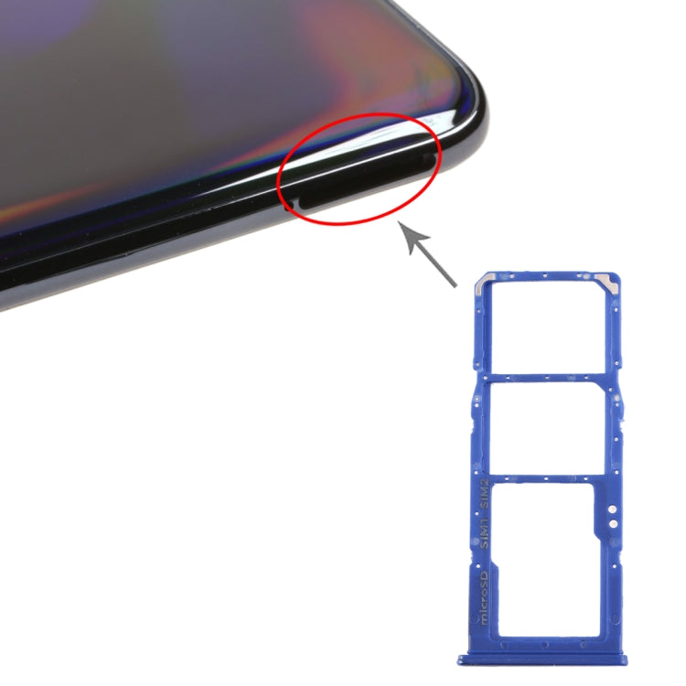 Pour Galaxy A70 Plateau de carte SIM + Plateau de carte SIM + Plateau de carte Micro SD