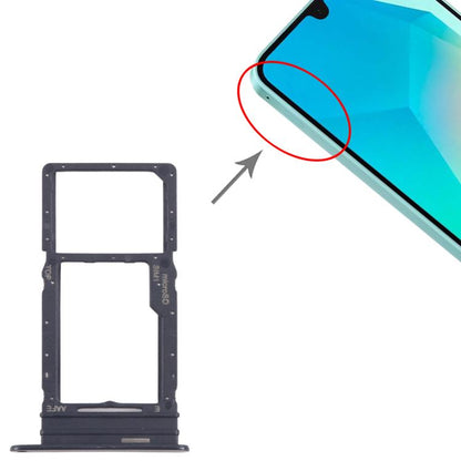 Pour Samsung Galaxy A16 SM-A165F Tiroir de carte SIM d'origine + Tiroir de carte Micro SD