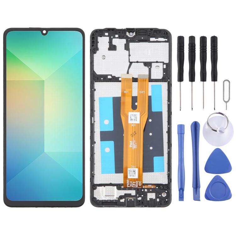 Écran LCD d'origine complet avec châssis pour Samsung Galaxy A06 SM-A065F
